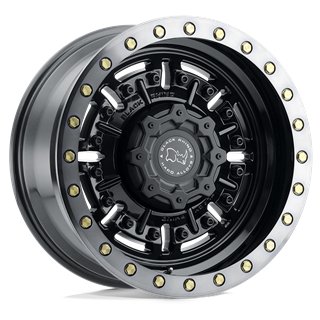 Black Rhino Hard Alloys | ABRAMS 20x9.5 ET-18 - GLOSS GUN BLACK W/ MACHINED DARK TINT