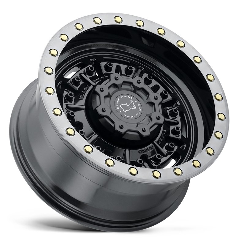 Black Rhino Hard Alloys | ABRAMS 20x9.5 ET-18 - GLOSS GUN BLACK W/ MACHINED DARK TINT