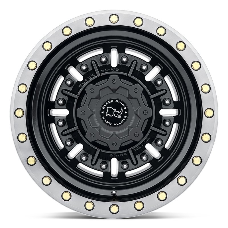 Black Rhino Hard Alloys | ABRAMS 20x9.5 ET-18 - GLOSS GUN BLACK W/ MACHINED DARK TINT