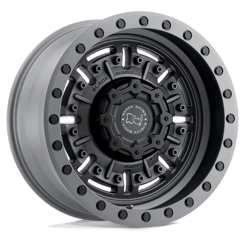 Black Rhino Hard Alloys | ABRAMS 20x9.5 ET-18 - TEXTURED MATTE GUNMETAL