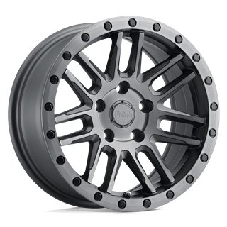 Black Rhino Hard Alloys | ARCHES 20x9.5 ET12 - MATTE BRUSHED GUNMETAL W/ BLACK BOLTS