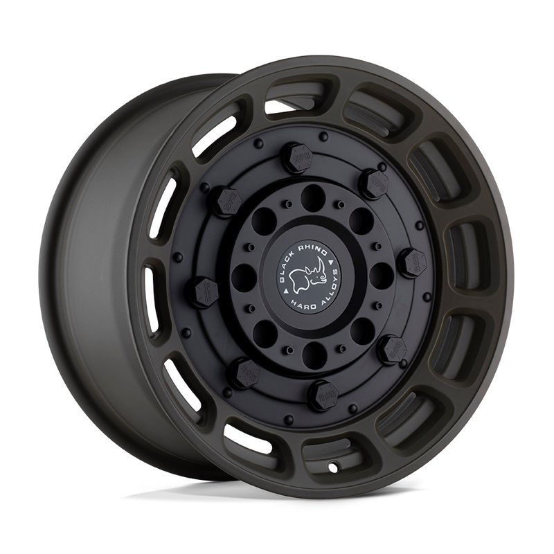 Black Rhino Hard Alloys | WARTHOG 20x9.5 ET2 - MATTE OLIVE DAB GREEN W/ BLACK CENTER