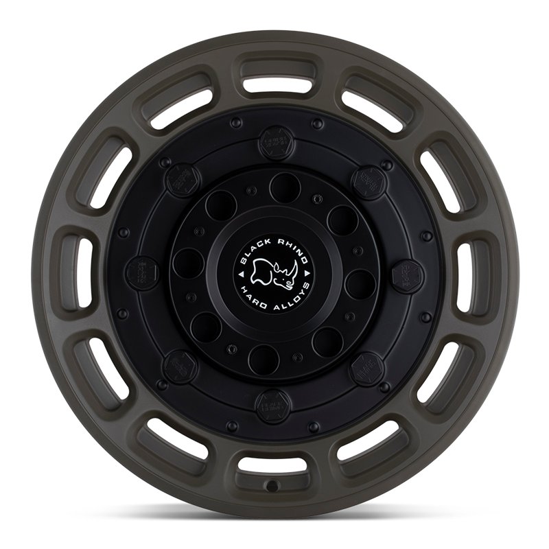 Black Rhino Hard Alloys | WARTHOG 20x9.5 ET2 - MATTE OLIVE DAB GREEN W/ BLACK CENTER