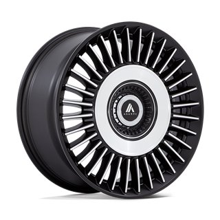Asanti Black | AB040 TIARA 20x10.5 ET38 - SATIN BLACK BRIGHT MACH FACE