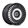 Asanti Black | AB040 TIARA 20x10.5 ET38 - SATIN BLACK BRIGHT MACH FACE