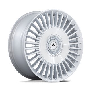 Asanti Black | AB040 TIARA 20x9.0 ET15 - GLOSS SILVER BRIGHT MACH FACE