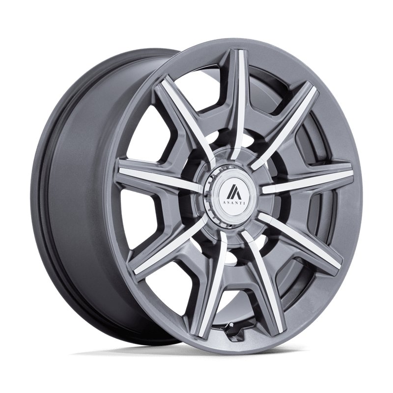 Asanti Black | AB041 ESQUIRE 22x9.0 ET27 - GLOSS ANTHRACITE BRIGHT MACH