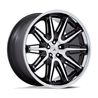 Asanti Black | AB047 IMPERATOR 20x9.0 ET27 - GLOSS BLACK MACHINED W/ SS LIP