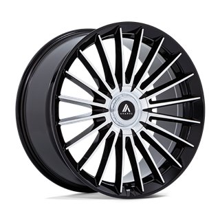 Asanti Black | AB048 VICEROY 22x10.5 ET45 - GLOSS BLACK W/ MACHINED FACE