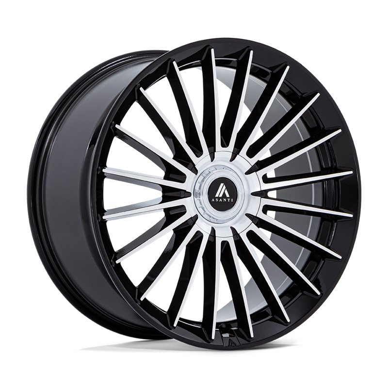 Asanti Black | AB048 VICEROY 24x10.0 ET35 - GLOSS BLACK W/ MACHINED FACE