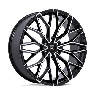 Asanti Black | AB050 MOGUL 6 22x9.5 ET25 - GLOSS BLACK W/ MACHINED FACE