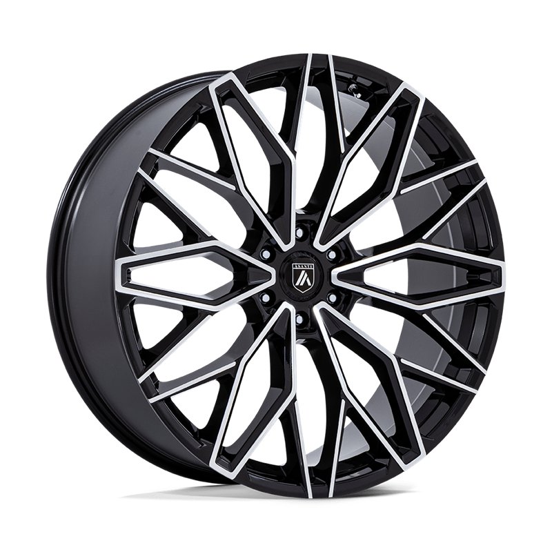 Asanti Black | AB050 MOGUL 6 22x9.5 ET25 - GLOSS BLACK W/ MACHINED FACE