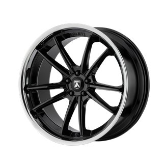 Asanti Black | ABL-23 SIGMA 22x10.5 ET35 - GLOSS BLACK W/ CHROME LIP