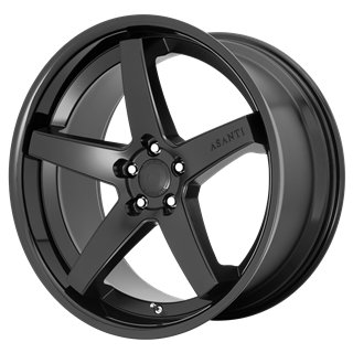 Asanti Black | ABL31 REGAL 20x10.5 ET38 - SATIN BLACK W/ GLOSS BLACK LIP