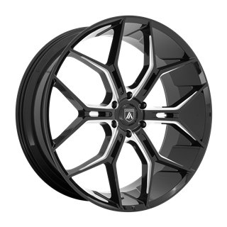 Asanti Black | ABL-38 MONARCH TRUCK 22x9.5 ET20 - GLOSS BLACK MILLED
