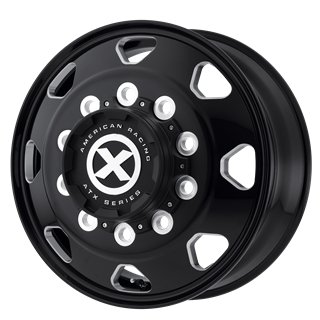 ATX | AO401 OCTANE 24.5x8.25 ET144 - SATIN BLACK MILLED - FRONT