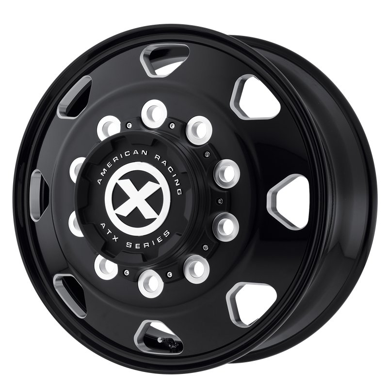 ATX | AO401 OCTANE 24.5x8.25 ET144 - SATIN BLACK MILLED - FRONT