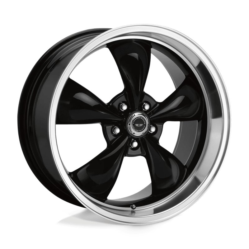American Racing | AR105 TORQ THRUST M 17x7.0 ET0 - GLOSS BLACK W/ MACHINED LIP