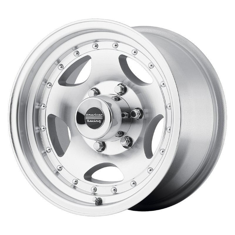 American Racing | AR23 15x7.0 ET-6 - MACHINED W/ CLEAR COAT