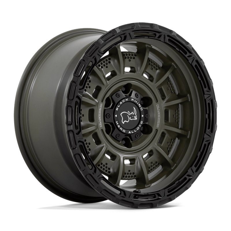 Black Rhino Hard Alloys | LEGION 20x10.0 ET-18 - OLIVE DRAB GREEN W/ BLACK LIP