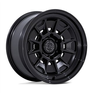 Black Rhino Hard Alloys | BR021 MONDO 17x9.0 ET-38 - MATTE BLACK W/ GLOSS BLACK LIP
