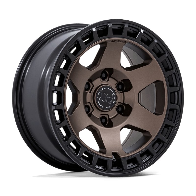 Black Rhino Hard Alloys | BR022 BAHARI 17x8.5 ET25 - BURNT BRONZE W/ MATTE BLACK LIP