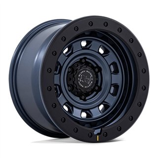 Black Rhino Hard Alloys | BR023 XPLORER 17x9.0 ET-12 - METALLIC BLUE W/ BLACK ROCK GUARD