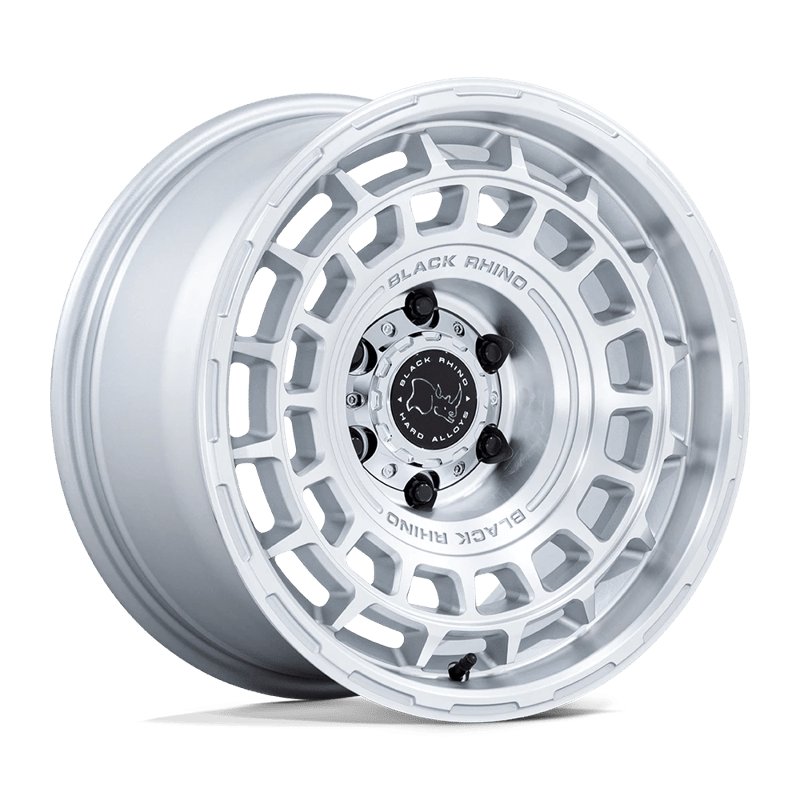 Black Rhino Hard Alloys | BR024 AWOL 20x8.5 ET12 - SILVER W/ MACHINED FACE