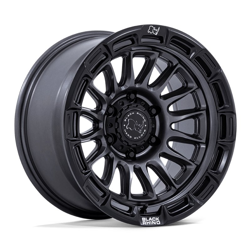 Black Rhino Hard Alloys | BR025 RIVAL 20x9.0 ET1 - MATTE GUNMETAL W/ MATTE BLACK LIP