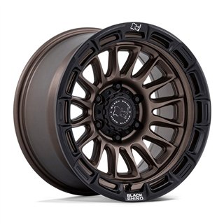 Black Rhino Hard Alloys | BR025 RIVAL 20x9.0 ET1 - BURNT BRONZE W/ MATTE BLACK LIP