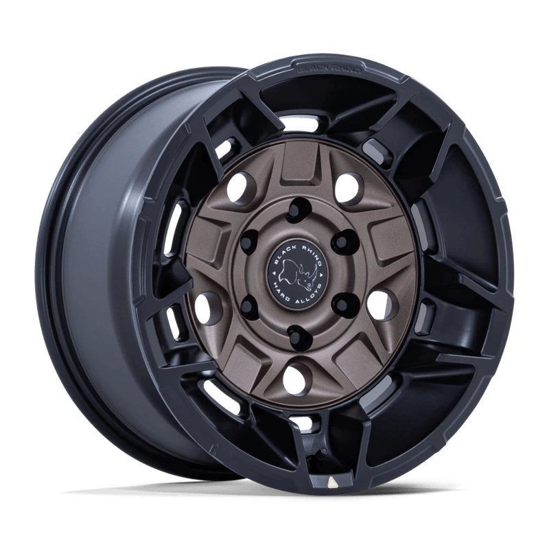 Black Rhino Hard Alloys | BR028 GUARD 17x8.5 ET35 - BURNT BRONZE W/ MATTE BLACK LIP