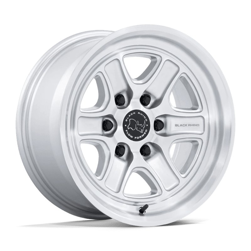 Black Rhino Hard Alloys | BR032 ECHO 18x9.0 ET12 - GLOSS SILVER W/ MACHINED FACE