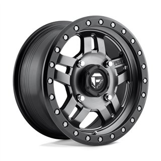 Fuel Off-Road | D558 ANZA 14x7.0 ET13 - MATTE GUN METAL BLACK BEAD RING