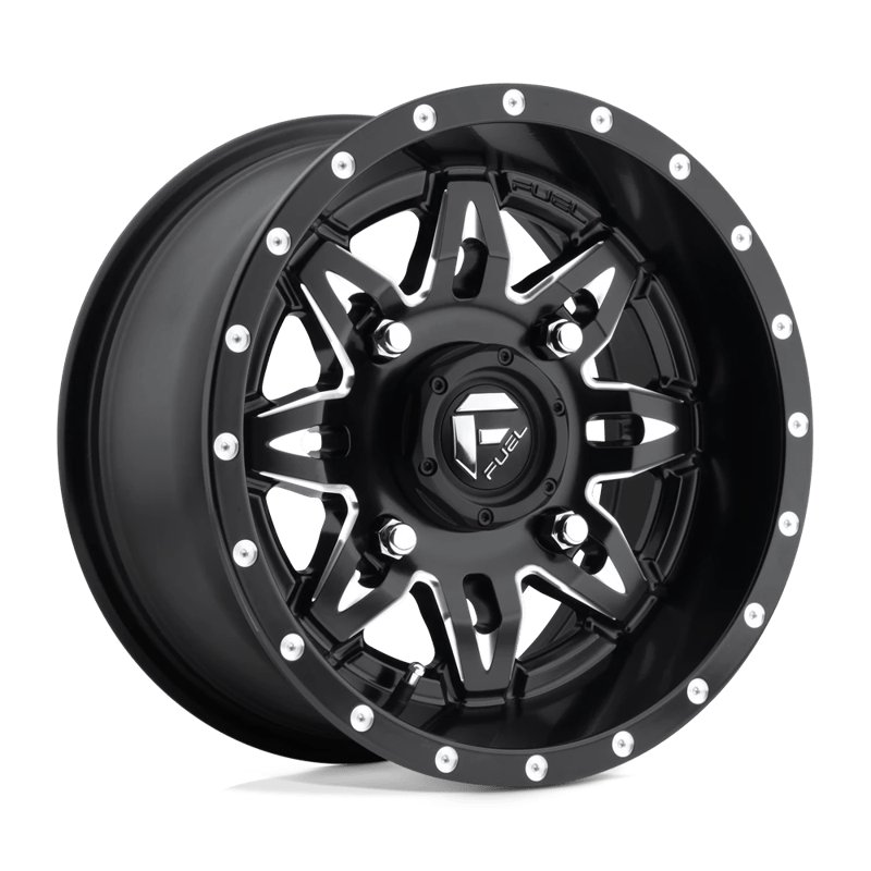 Fuel Off-Road | D567 LETHAL 15x7.0 ET13 - MATTE BLACK MILLED