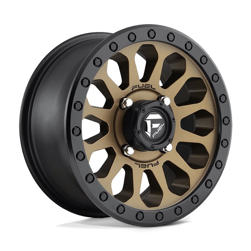 Fuel Off-Road | D600 VECTOR UTV 15x7.0 ET13 - MATTE BRONZE BLACK BEAD RING