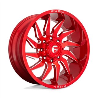 Fuel Off-Road | D745 SABER 22x12.0 ET-44 - CANDY RED MILLED