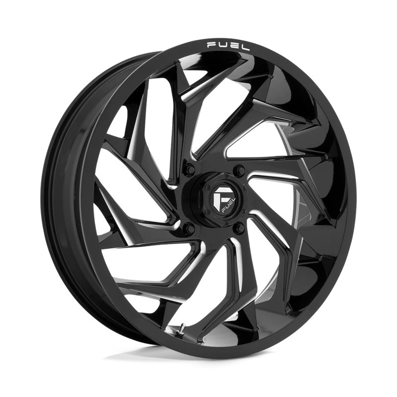 Fuel Off-Road | D753 REACTION 22x7.0 ET0 - GLOSS BLACK MILLED