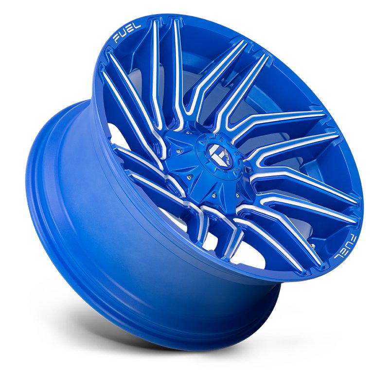 Fuel Off-Road | D774 TYPHOON 22x10.0 ET-18 - ANODIZED BLUE MILLED