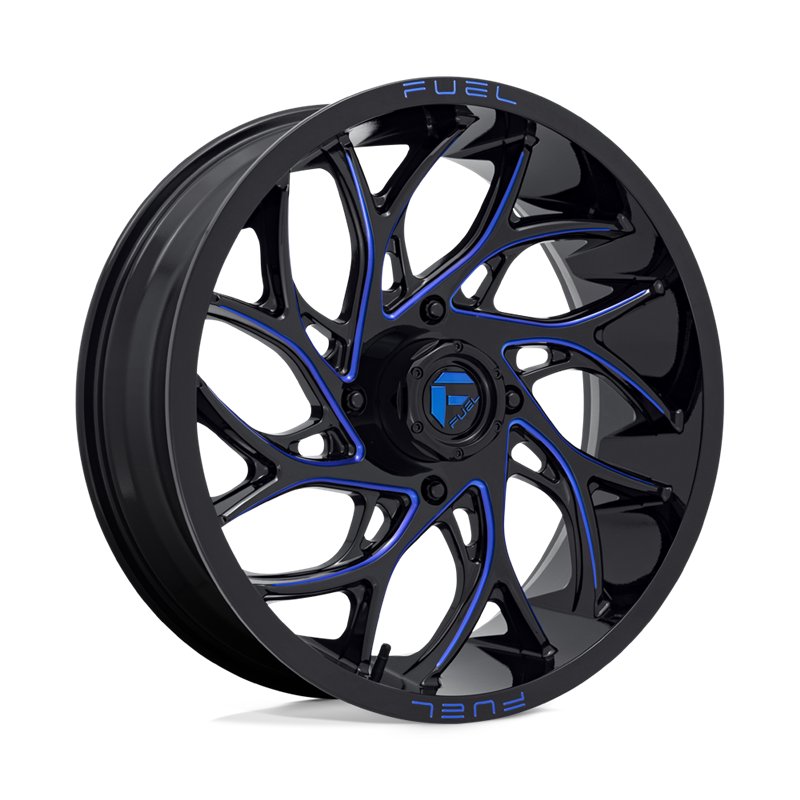 Fuel Off-Road | D778 RUNNER UTV 18x7.0 ET13 - GLOSS BLACK MILLED CANDY BLUE