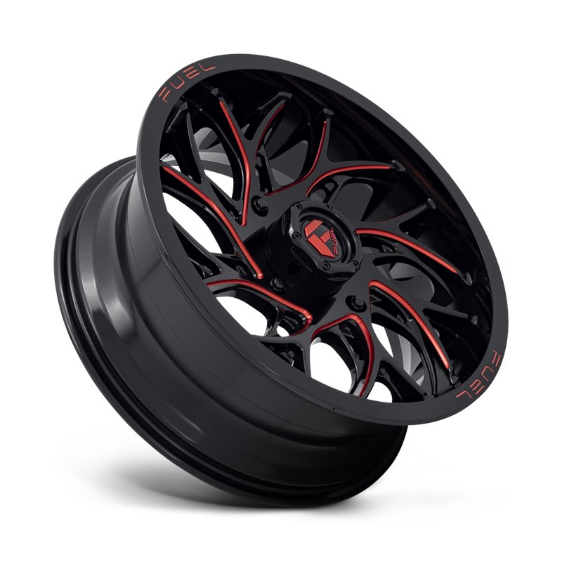 Fuel Off-Road | D779 RUNNER UTV 18x7.0 ET13 - GLOSS BLACK MILLED CANDY RED