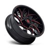 Fuel Off-Road | D779 RUNNER UTV 18x7.0 ET13 - GLOSS BLACK MILLED CANDY RED