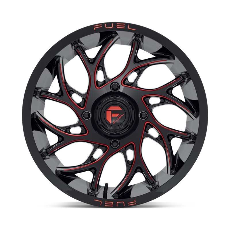 Fuel Off-Road | D779 RUNNER UTV 18x7.0 ET13 - GLOSS BLACK MILLED CANDY RED