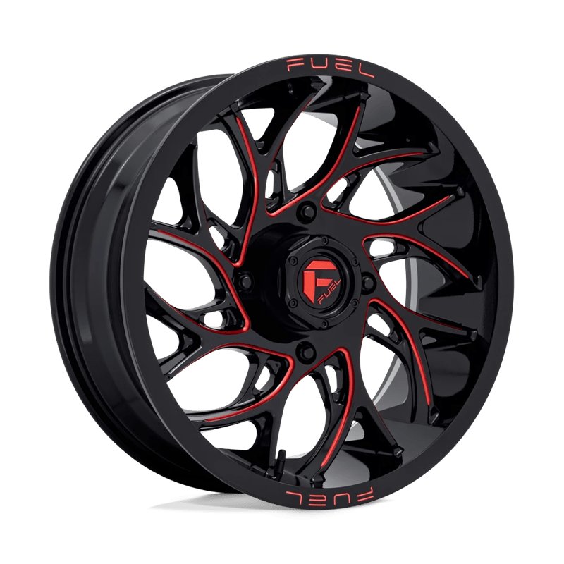Fuel Off-Road | D779 RUNNER UTV 20x7.0 ET13 - GLOSS BLACK MILLED CANDY RED