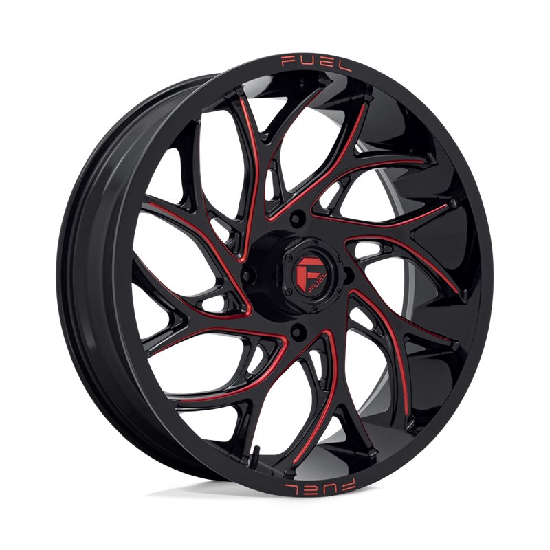 Fuel Off-Road | D779 RUNNER UTV 22x7.0 ET0 - GLOSS BLACK MILLED CANDY RED