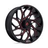 Fuel Off-Road | D779 RUNNER UTV 22x7.0 ET0 - GLOSS BLACK MILLED CANDY RED