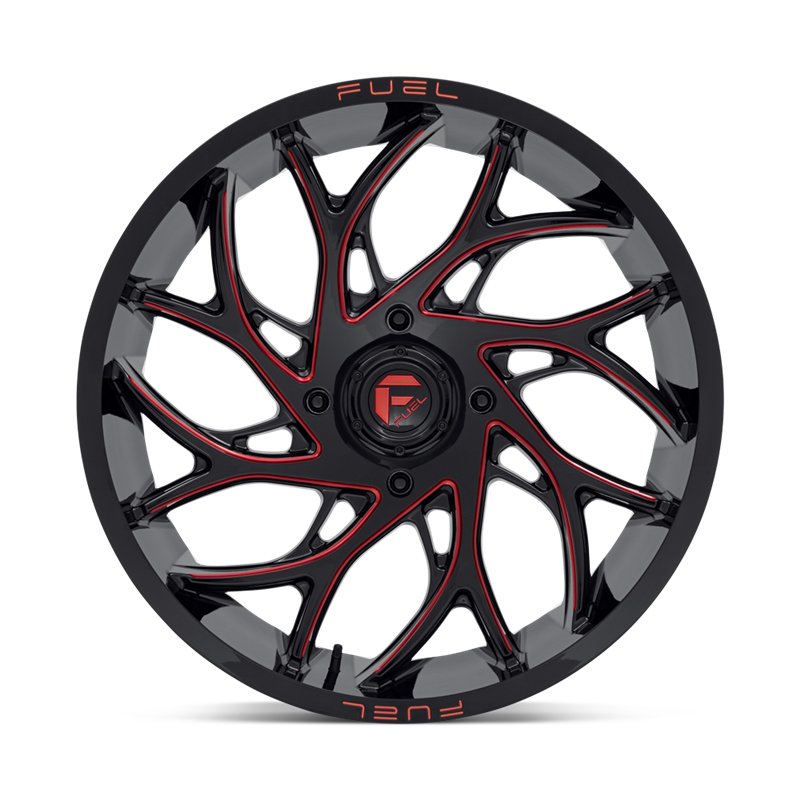 Fuel Off-Road | D779 RUNNER UTV 22x7.0 ET0 - GLOSS BLACK MILLED CANDY RED