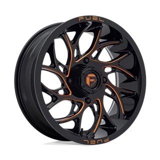 Fuel Off-Road | D780 RUNNER UTV 18x7.0 ET13 - GLOSS BLACK MILLED ORANGE