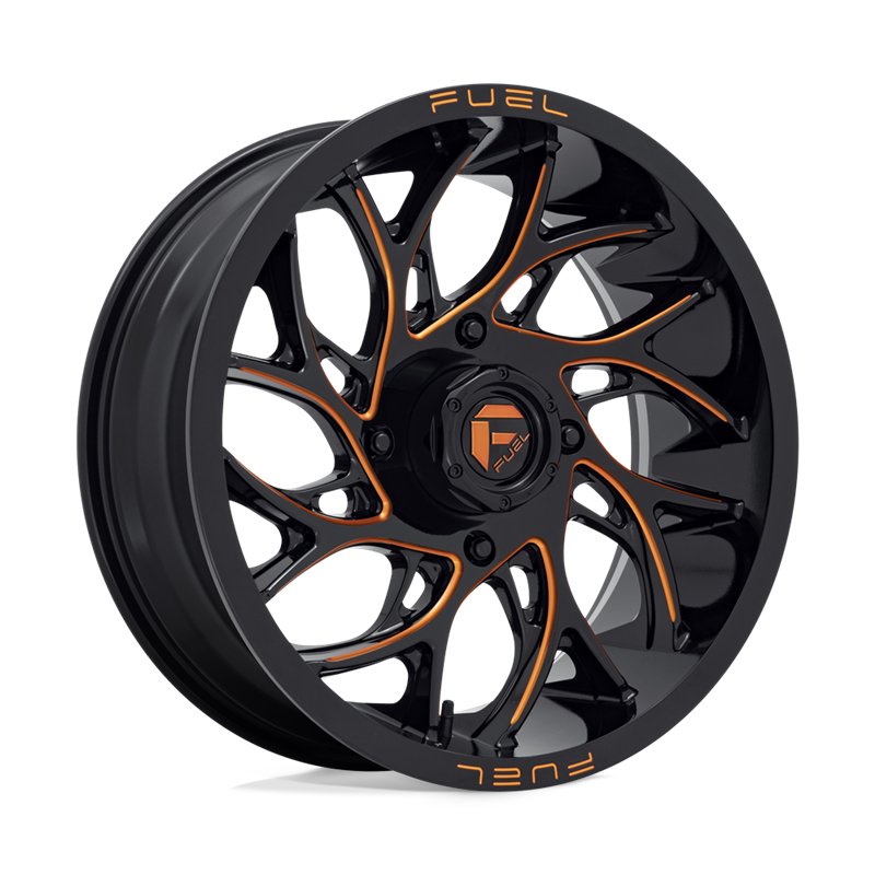 Fuel Off-Road | D780 RUNNER UTV 18x7.0 ET13 - GLOSS BLACK MILLED ORANGE