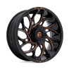Fuel Off-Road | D780 RUNNER UTV 18x7.0 ET13 - GLOSS BLACK MILLED ORANGE