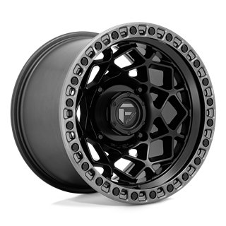 Fuel Off-Road | D783 UNIT UTV 15x7.0 ET10 - MATTE BLACK W/ GUNMETAL RING
